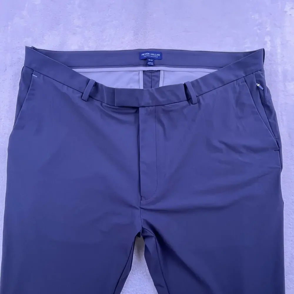 NWT Peter Millar blue golf performance pants, size 40/30 - Picture 3 of 4